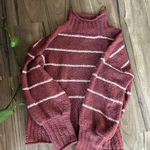 Red Striped Turtleneck
